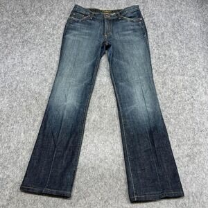 David Kahn Lauren Jeans Womens 10 Blue Medium Wash Bootcut Stretch Made USA